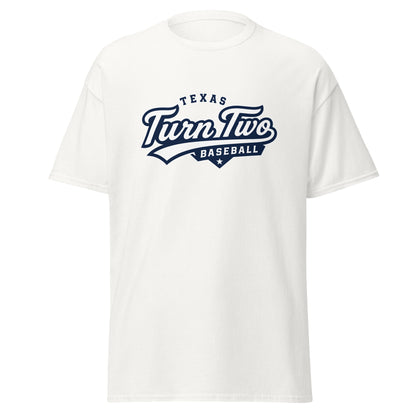 Classic | T-Shirt | Texas Turn Two Baseball | Athletics Logo
