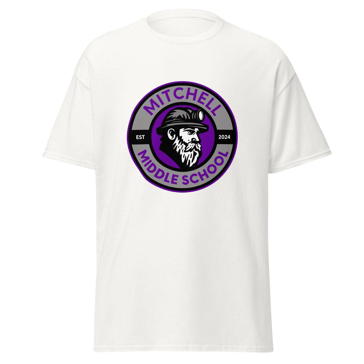Classic | T-Shirt | Mitchell Middle School Softball | Badge Logo