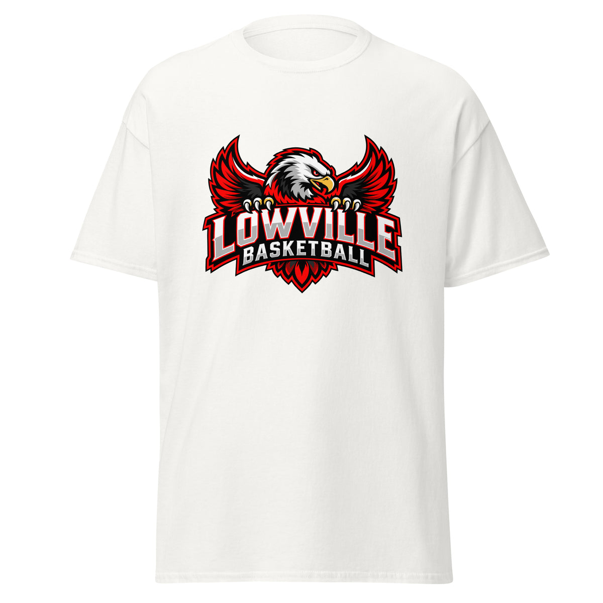 Classic | T-Shirt | Lowville Girls Basketball | Emblem Logo