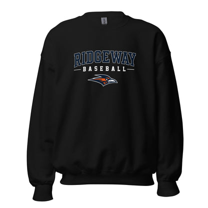 Classic | Sweatshirt | Ridgeway High School Baseball | Modern Script Logo