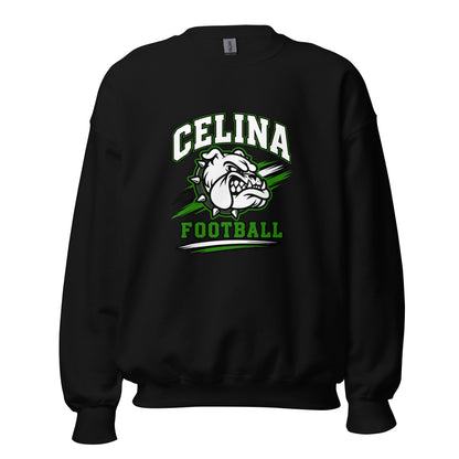 Classic | Sweatshirt | Celina Black Football | Emblem Logo
