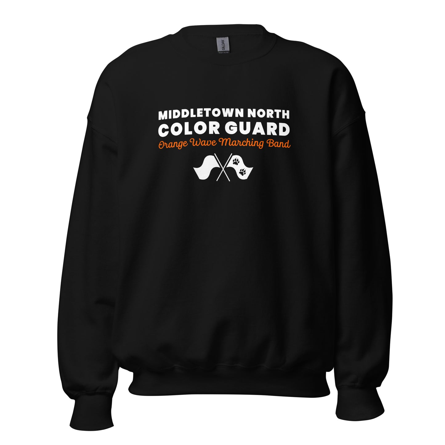 Classic | Sweatshirt | Orange Wave Marching Band | Modern Script Logo