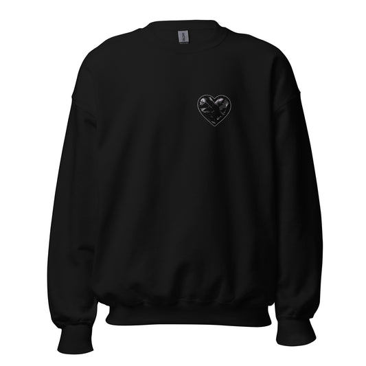 Classic | Sweatshirt | Obsidian Heartbeat | Heart Crest Logo