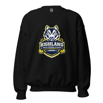 Classic | Sweatshirt | Highland youth football and cheer | Emblem Logo