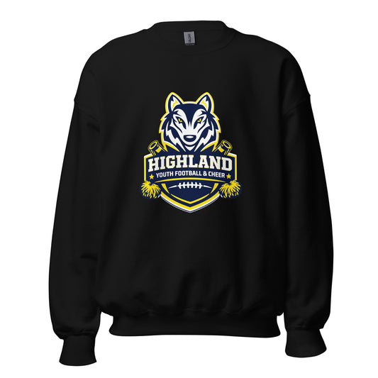 Classic | Sweatshirt | Highland youth football and cheer | Emblem Logo