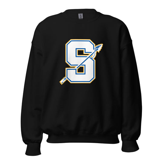 Classic | Sweatshirt | Senatobia Warriors Baseball | Crest Logo