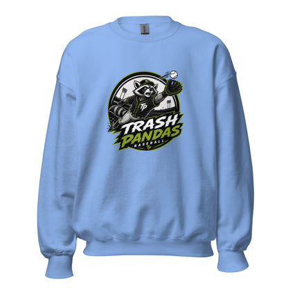 Classic | Sweatshirt | Trash Pandas Baseball Organization | Emblem Logo