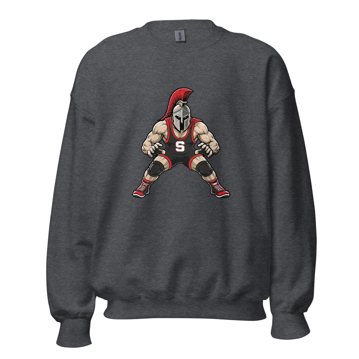 Classic | Sweatshirt | Spartan Wrestling Club | Mascot Logo