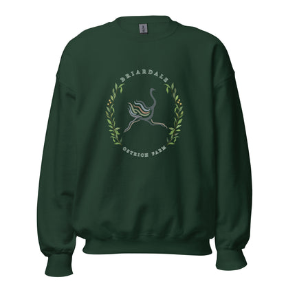 Classic | Sweatshirt | Briardale Ostrich Farm | Crest Logo