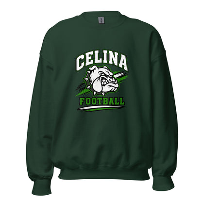 Classic | Sweatshirt | Celina Black Football | Emblem Logo