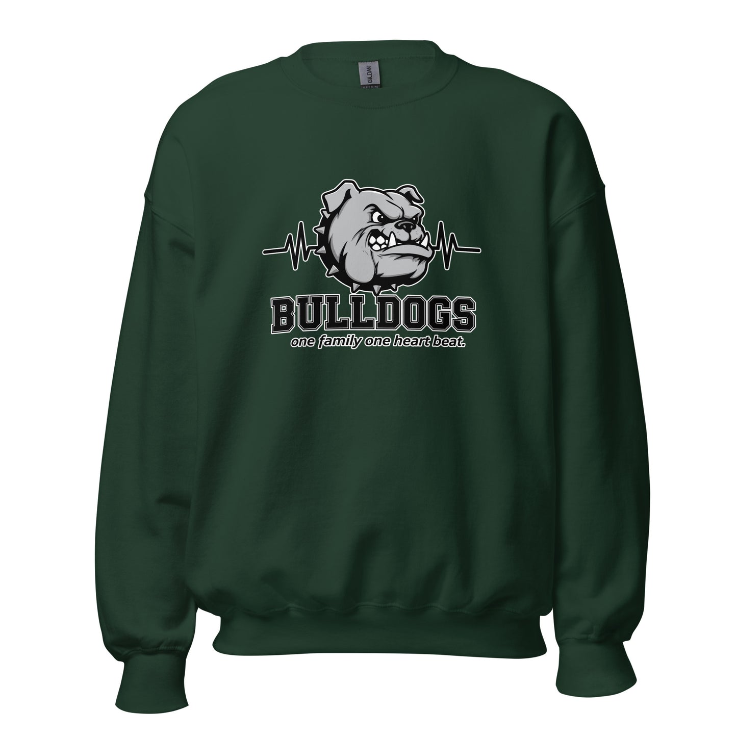 Classic | Sweatshirt | Celina Recreational Football Black | Bulldogs Crest Logo