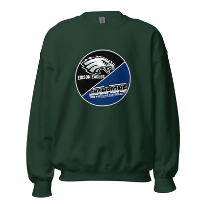 Classic | Sweatshirt | Edison Eagles/CWA Wrestling | Badge Logo