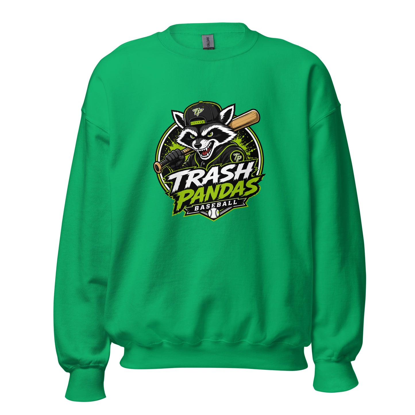 Classic | Sweatshirt | Trash Pandas Baseball Organization | Mascot Logo