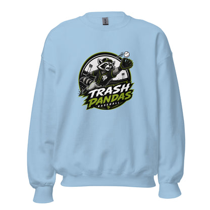 Classic | Sweatshirt | Trash Pandas Baseball Organization | Emblem Logo