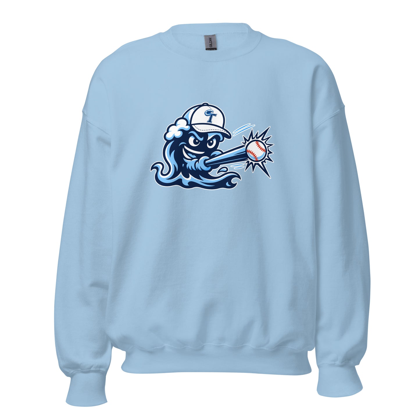 Classic | Sweatshirt | Long Island Tides Baseball | Mascot Logo