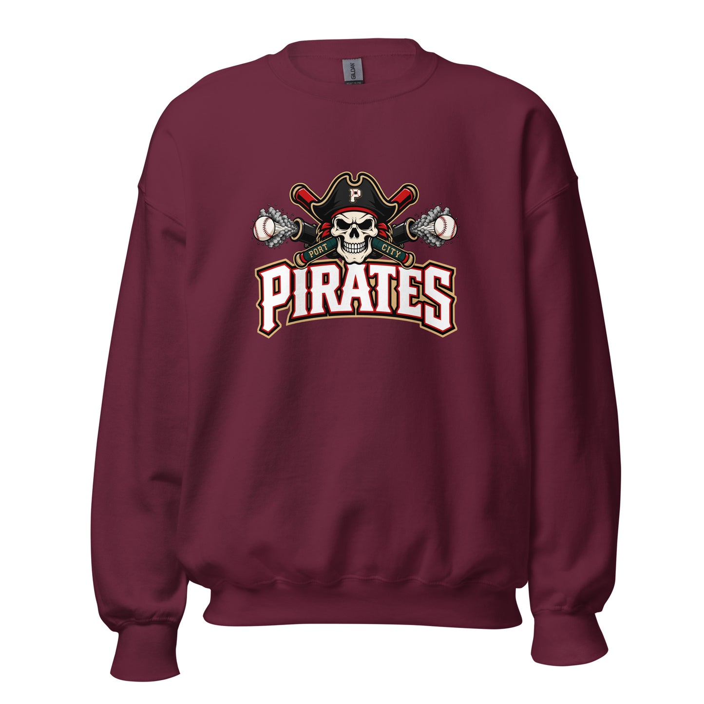 Classic | Sweatshirt | Port City Pirates | Cannonball Portside Logo