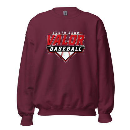 Classic | Sweatshirt | South Bend Valor Baseball | Vanguard Logo