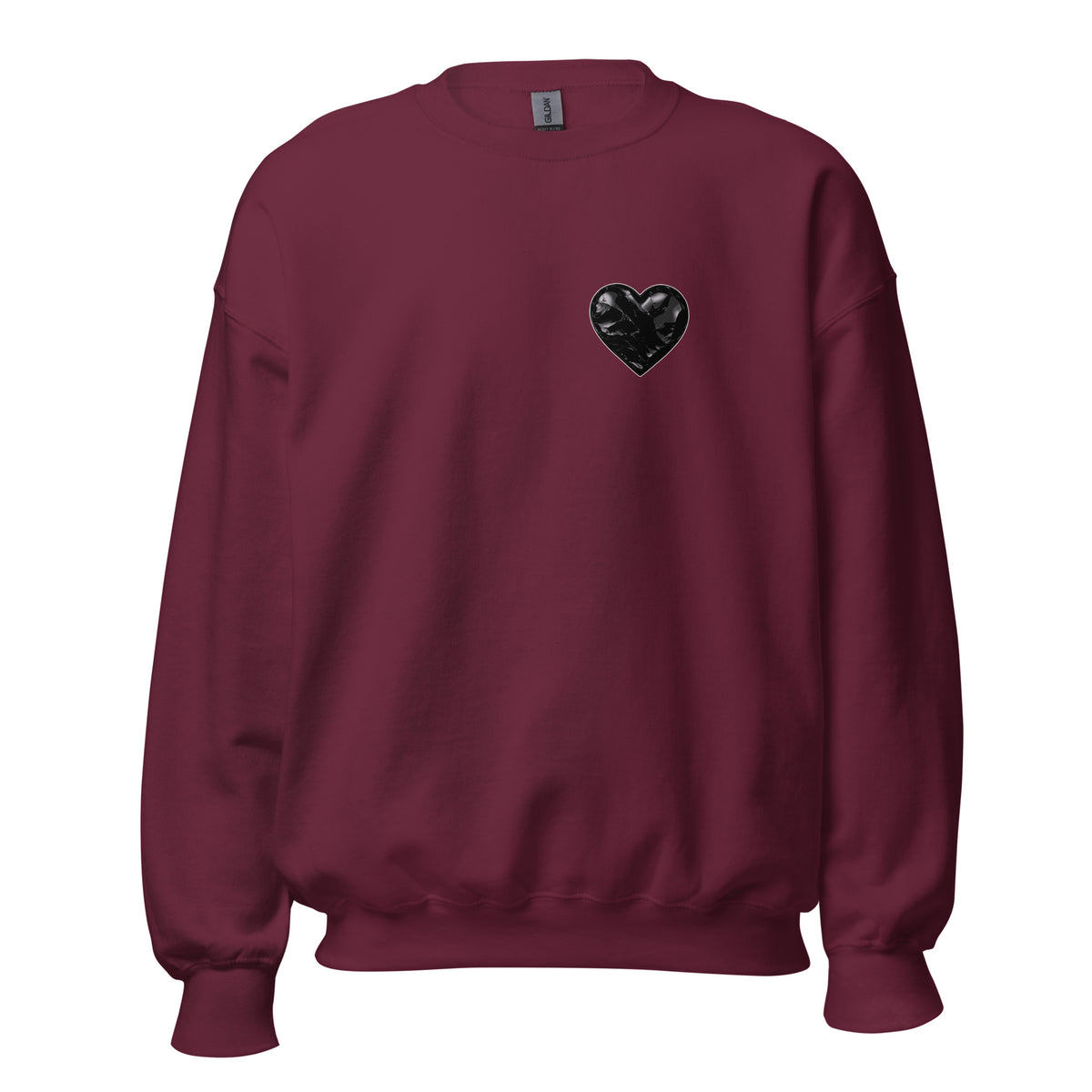 Classic | Sweatshirt | Obsidian Heartbeat | Heart Crest Logo