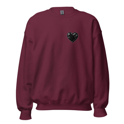 Classic | Sweatshirt | Obsidian Heartbeat | Heart Crest Logo