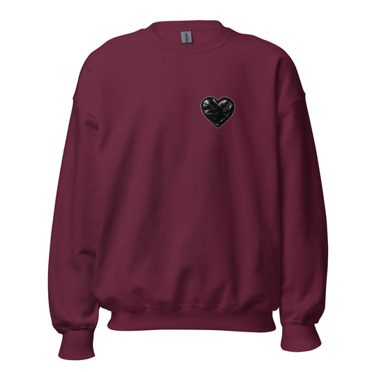 Classic | Sweatshirt | Obsidian Heartbeat | Heart Crest Logo