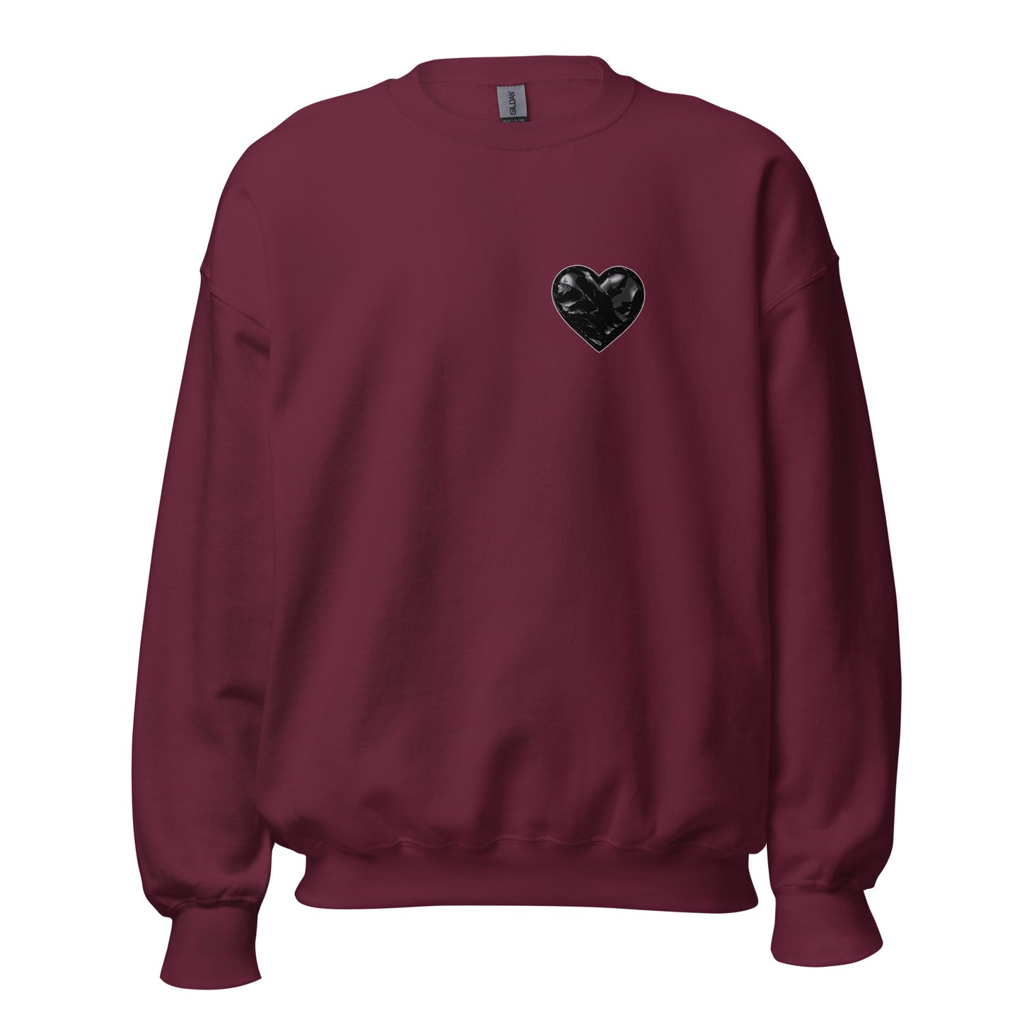 Classic | Sweatshirt | Obsidian Heartbeat | Heart Crest Logo