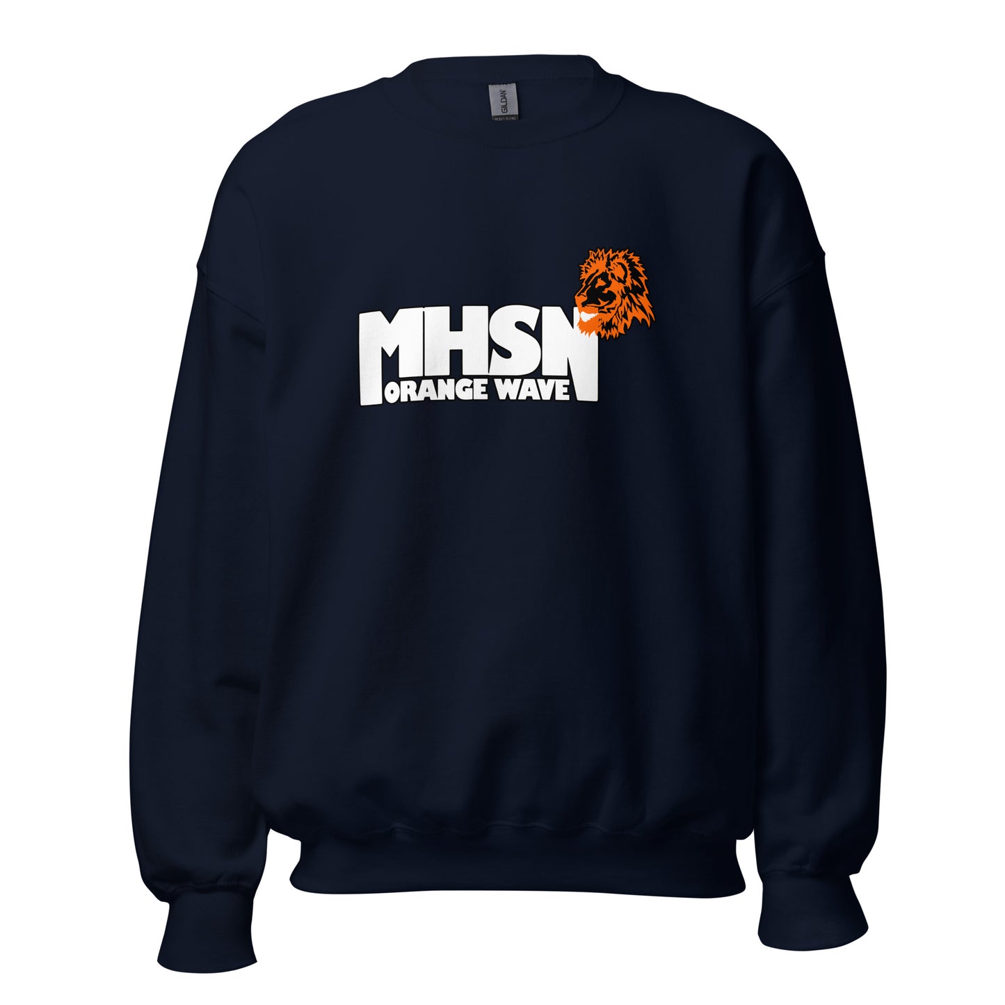 Classic | Sweatshirt | Orange Wave Marching Band | Crest Logo