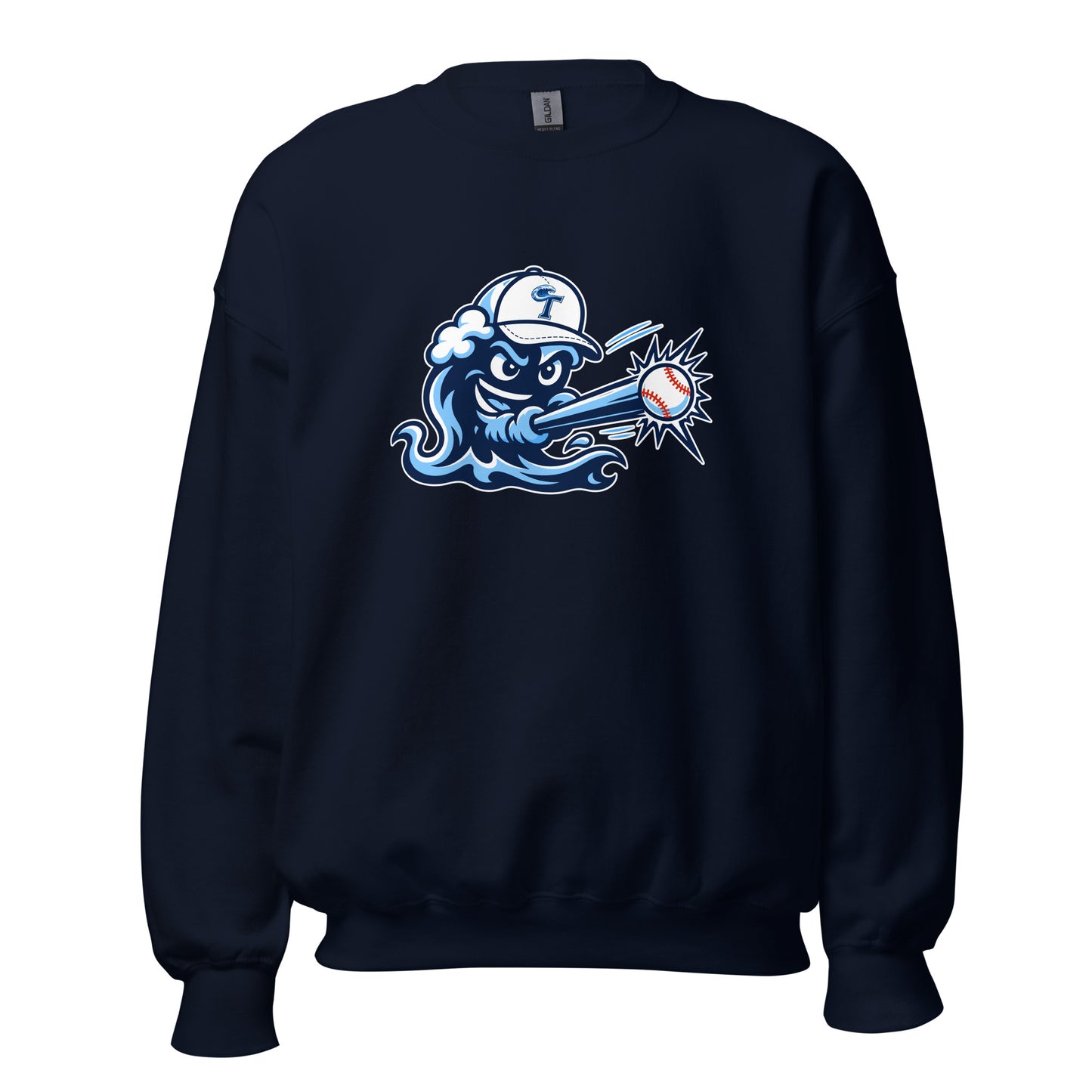 Classic | Sweatshirt | Long Island Tides Baseball | Mascot Logo