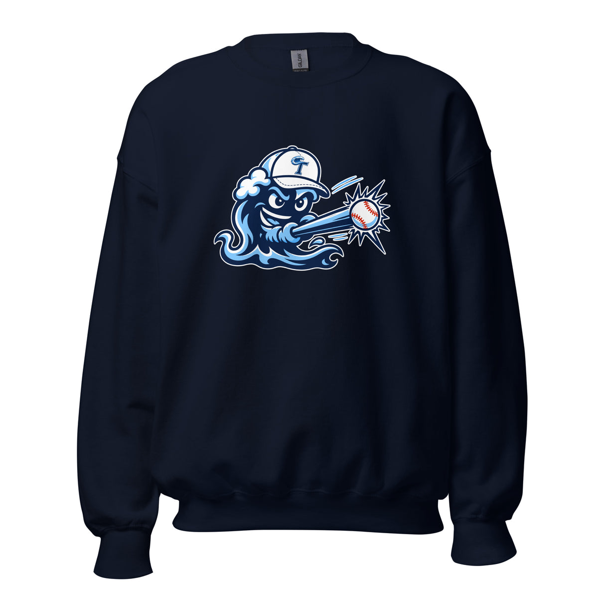 Classic | Sweatshirt | Long Island Tides Baseball | Mascot Logo