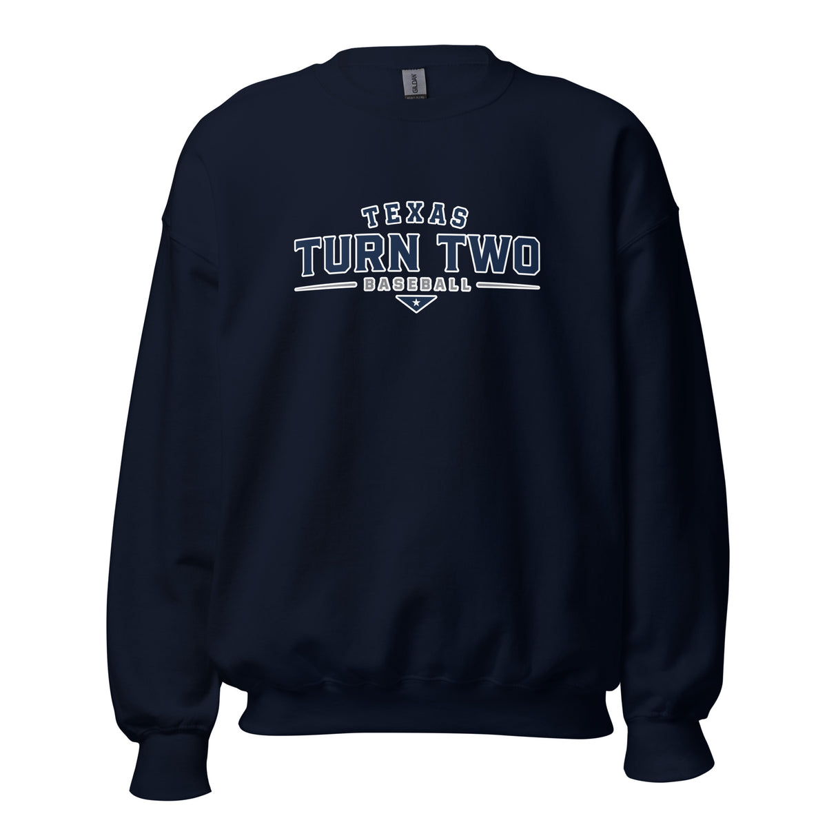 Classic | Sweatshirt | Texas Turn Two Baseball | Modern Script Logo