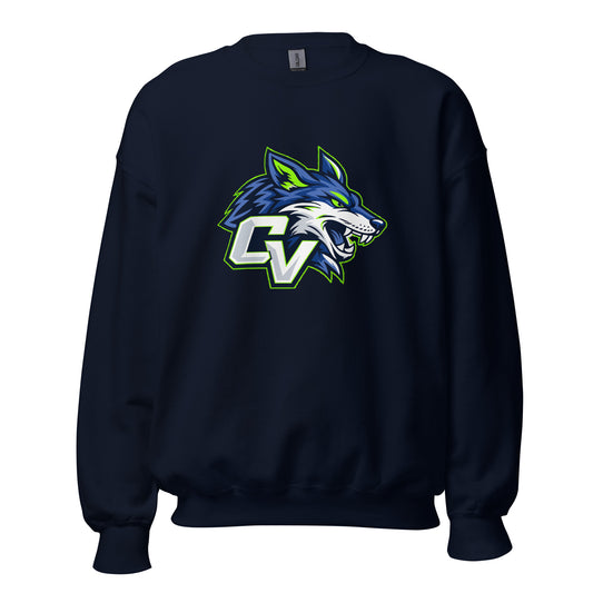 Classic | Sweatshirt | Cumberland Valley Coyotes Football | Crest Logo