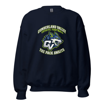 Classic | Sweatshirt | Cumberland Valley Coyotes Football | Emblem Logo