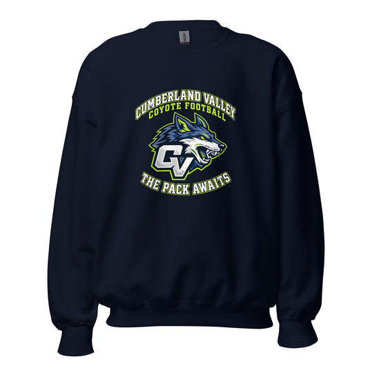 Classic | Sweatshirt | Cumberland Valley Coyotes Football | Emblem Logo