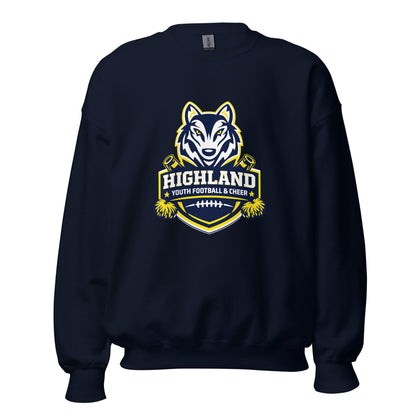Classic | Sweatshirt | Highland youth football and cheer | Emblem Logo