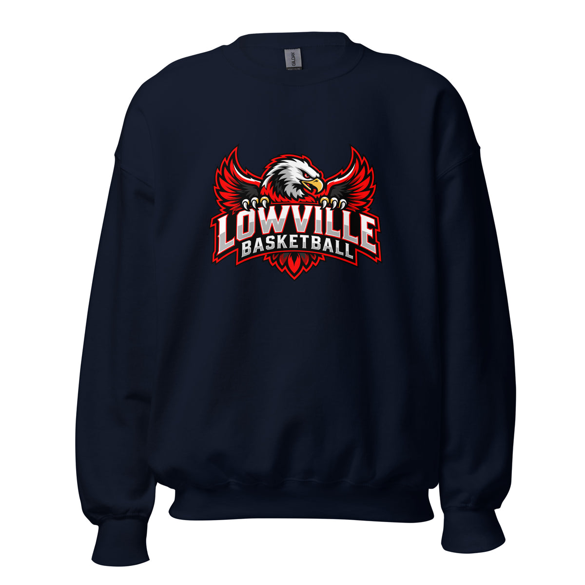 Classic | Sweatshirt | Lowville Girls Basketball | Emblem Logo