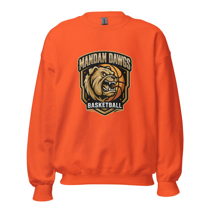 Classic | Sweatshirt | Mandan Dawgs Basketball | Shield Logo