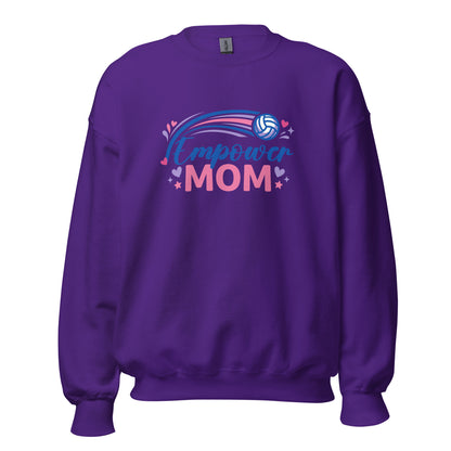 Classic | Sweatshirt | Empower Volleyball Club | Mom Crest Logo