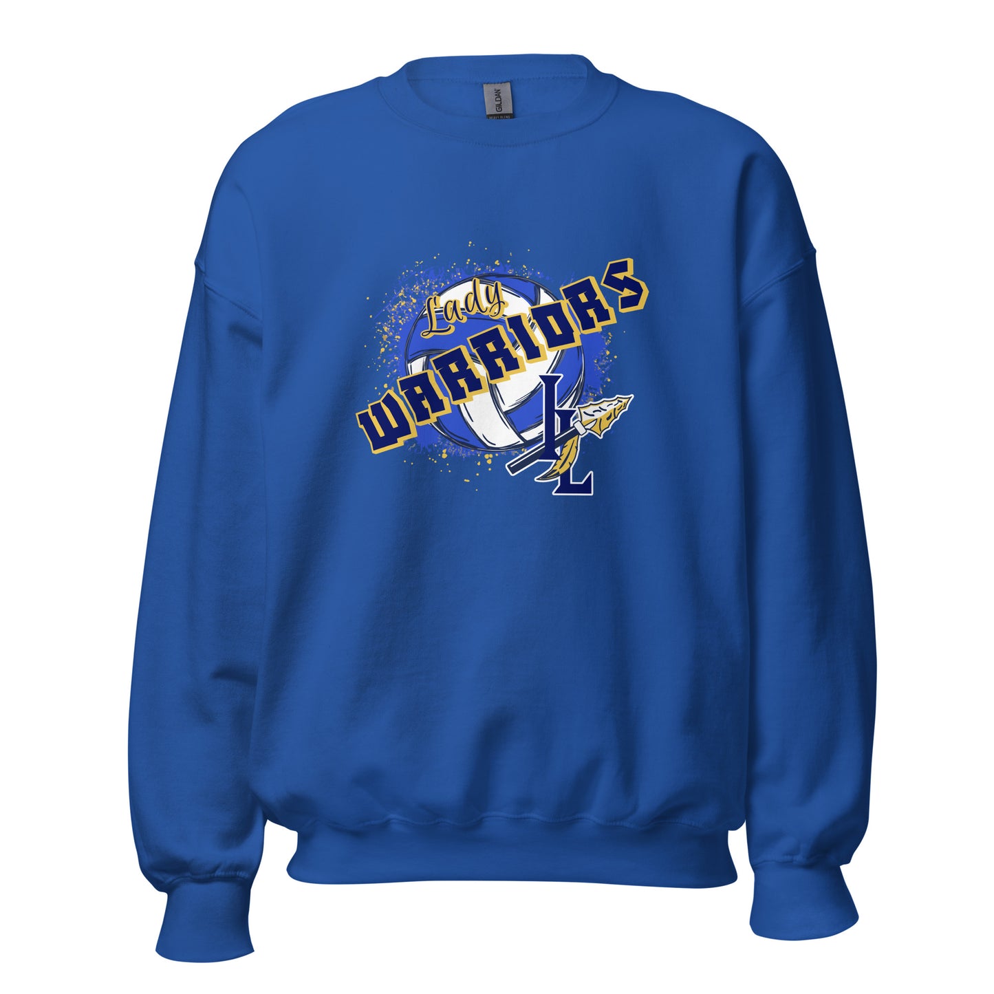 Classic | Sweatshirt | Indian Land Middle School Volleyball | Vanguard Warriors Logo