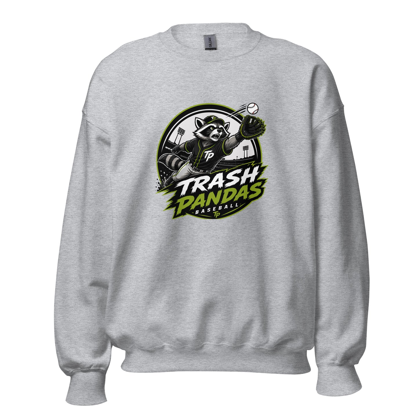 Classic | Sweatshirt | Trash Pandas Baseball Organization | Emblem Logo