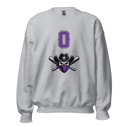 Classic | Sweatshirt | Carolina Outlaws Baseball | Purple Renegades Logo