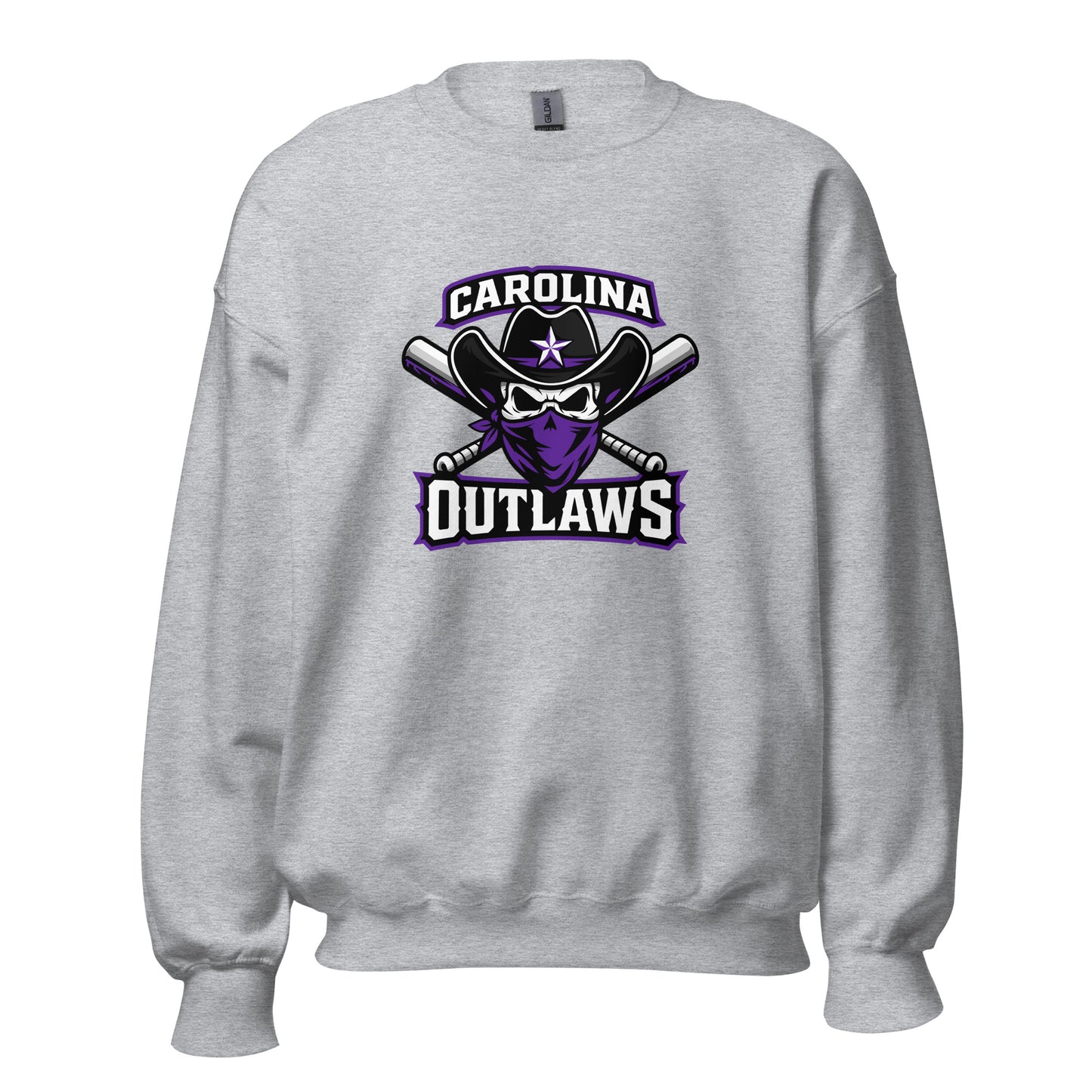Classic | Sweatshirt | Carolina Outlaws Baseball | Crest Logo