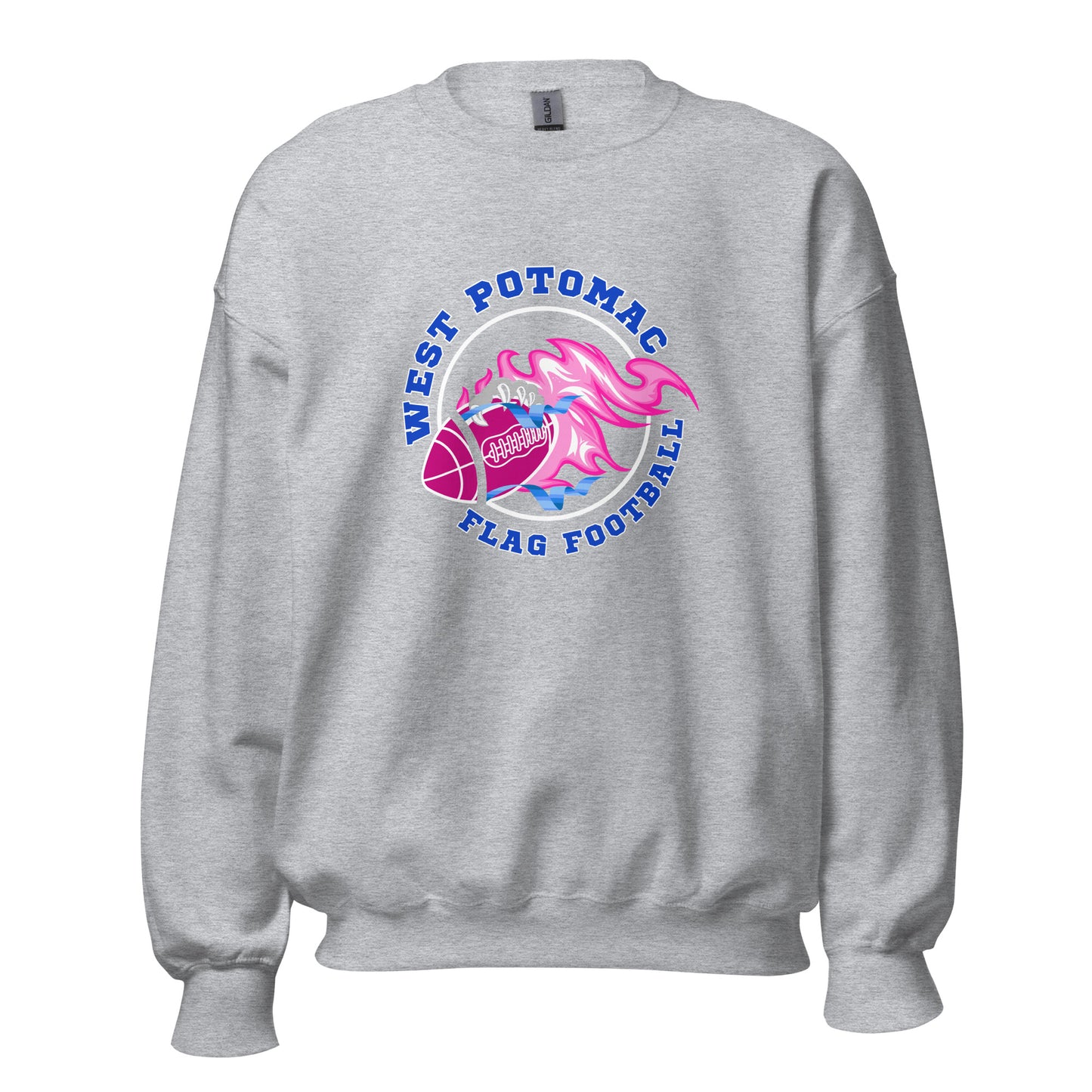 Classic | Sweatshirt | West Potomac Flag Football | Crest Logo
