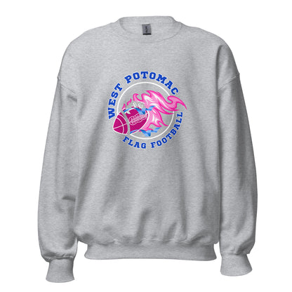 Classic | Sweatshirt | West Potomac Flag Football | Crest Logo