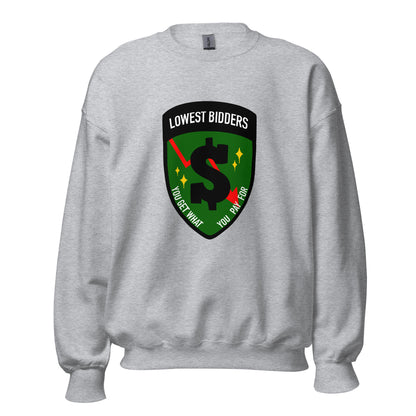 Classic | Sweatshirt | The Lowest Bidders | Emblem Logo