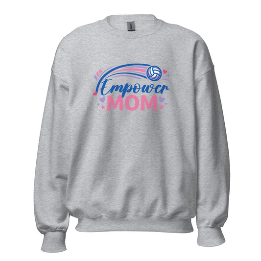 Classic | Sweatshirt | Empower Volleyball Club | Mom Crest Logo
