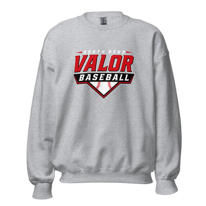 Classic | Sweatshirt | South Bend Valor Baseball | Vanguard Logo