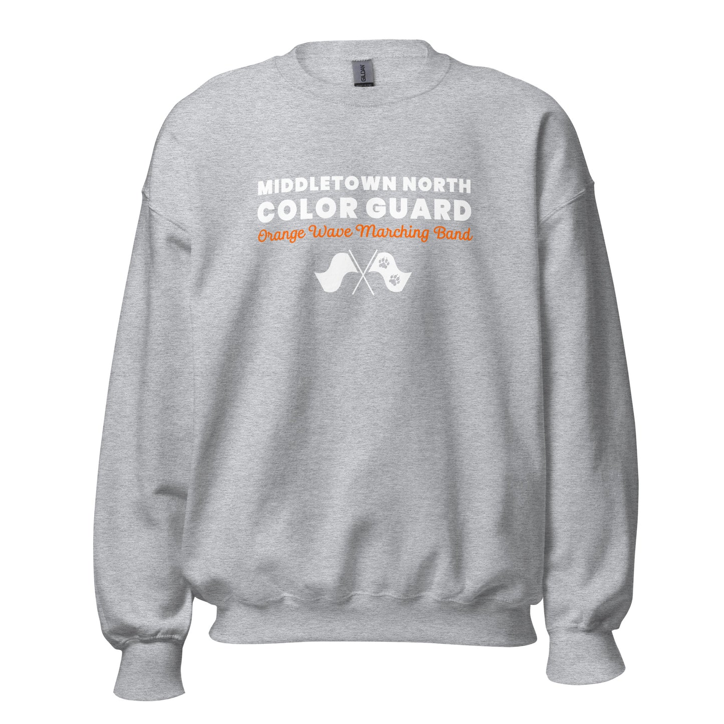 Classic | Sweatshirt | Orange Wave Marching Band | Modern Script Logo