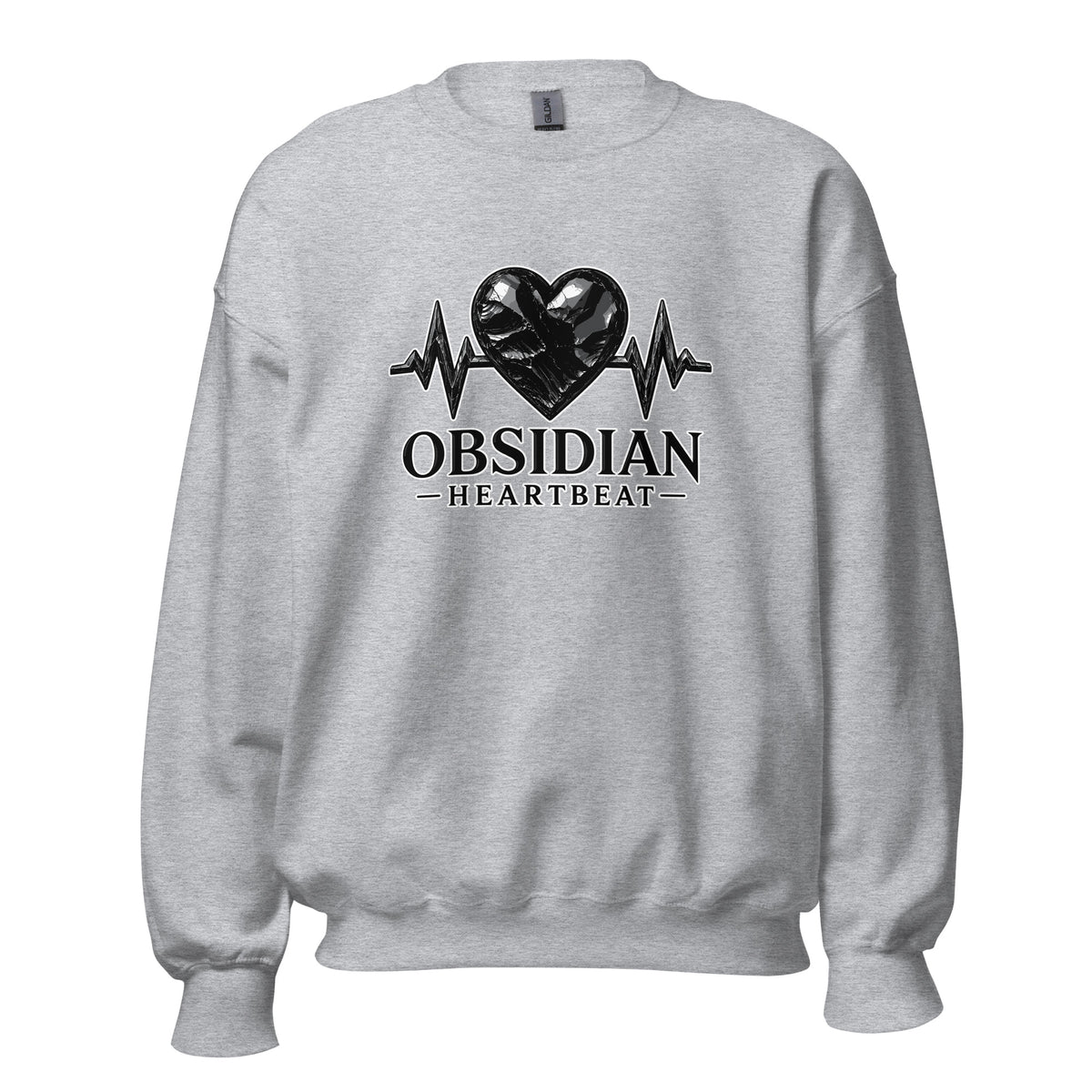 Classic | Sweatshirt | Obsidian Heartbeat | Pulse Athletics Logo