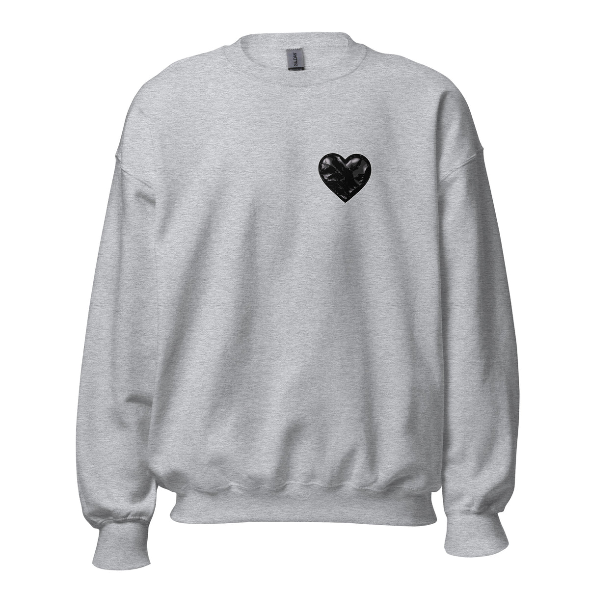 Classic | Sweatshirt | Obsidian Heartbeat | Heart Crest Logo