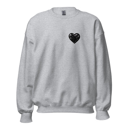 Classic | Sweatshirt | Obsidian Heartbeat | Heart Crest Logo