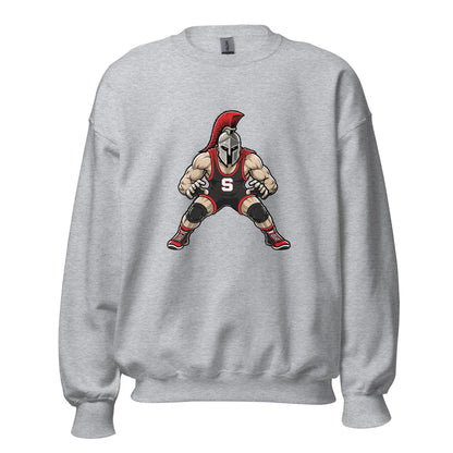 Classic | Sweatshirt | Spartan Wrestling Club | Mascot Logo